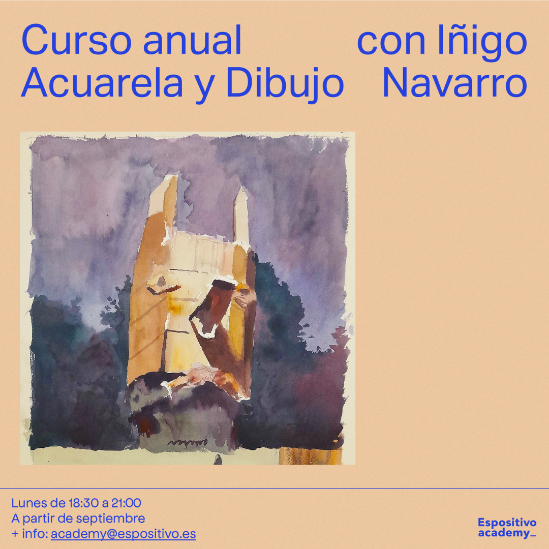 Acuarela y dibujo con Iñigo Navarro<br>Lunes 18:30 a 21:00h