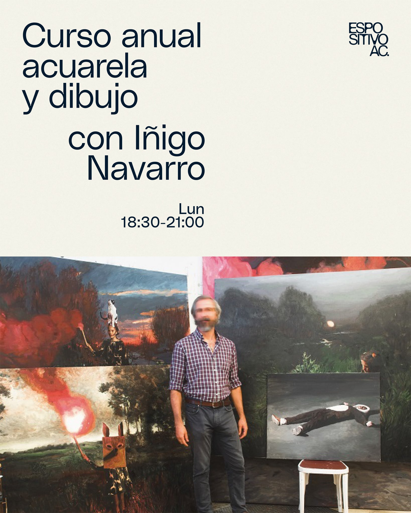 Acuarela y dibujo con Iñigo Navarro<br>Lunes 18:30 a 21:00h