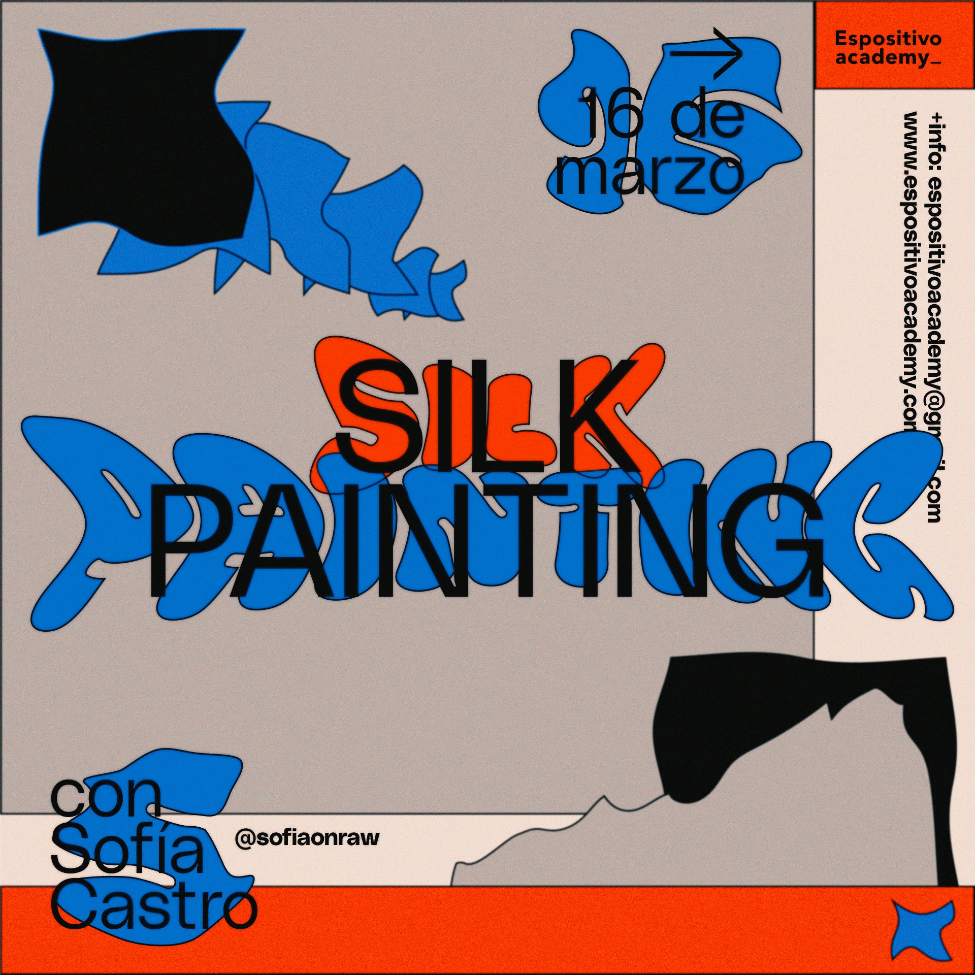 MARZO 2024 - Taller de Silk Painting con Sofía Castro (@sofiaonraw) <br> Sábado 16 de marzo