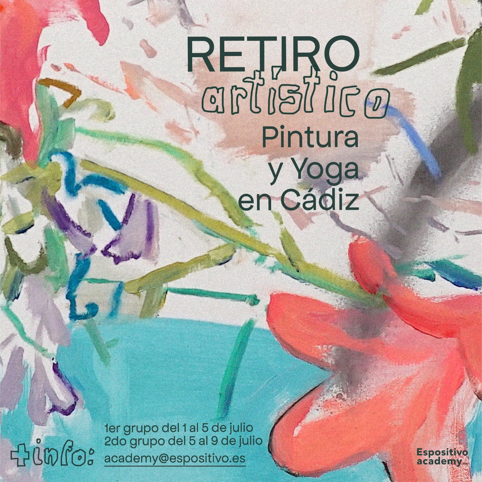 JULIO 2023 · Retiro de Arte y Yoga en Cádiz <br> Del 5 al 9 de julio