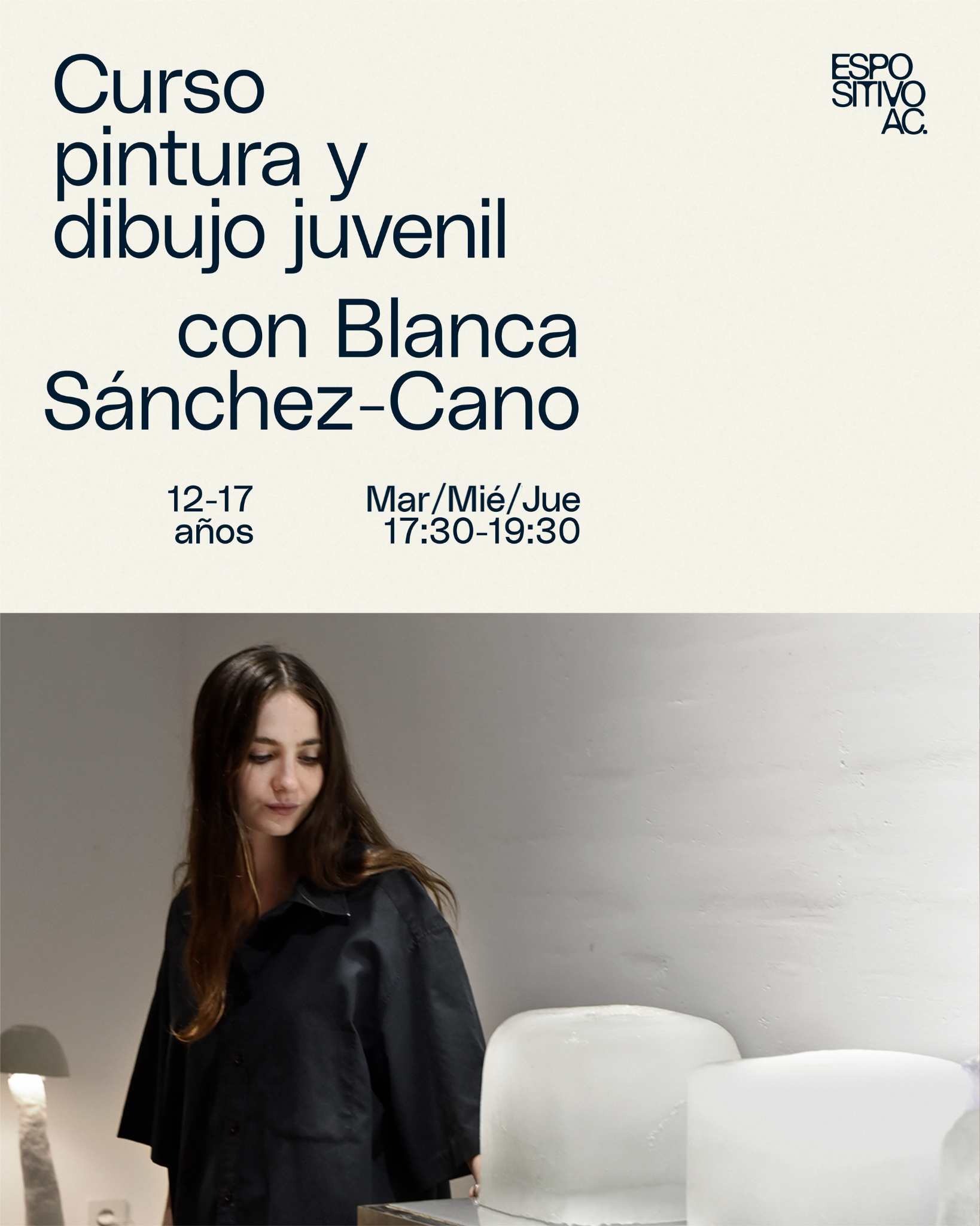 Pintura y dibujo Juvenil con Blanca Sánchez-Cano | 12 a 17 años | <br> Martes, miércoles o jueves de 17:30 a 19:30h