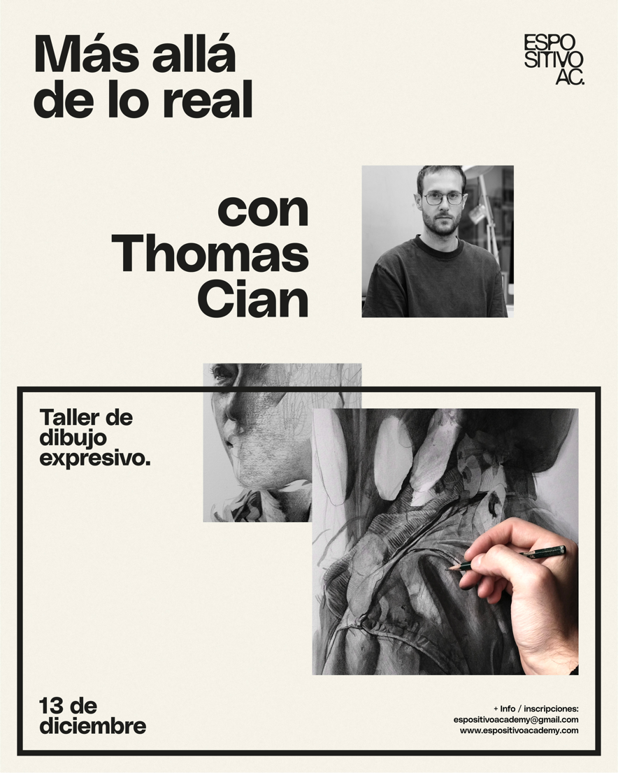DICIEMBRE 2025 · Dibujo expresivo con Thomas Cian <br> 13 Diciembre