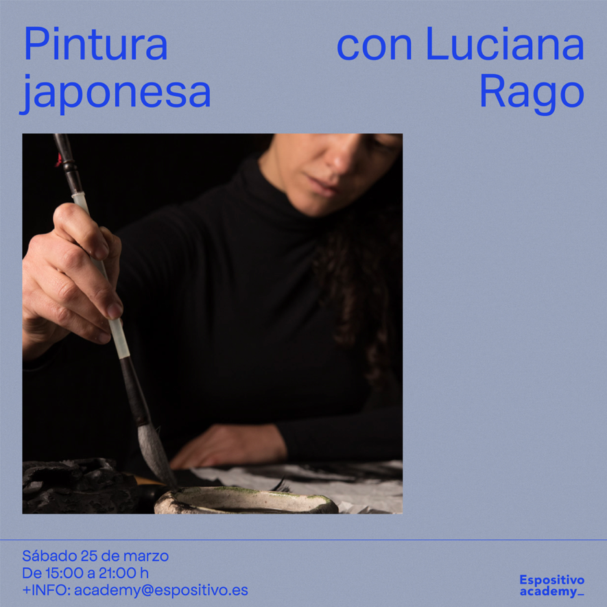 MARZO 2023 - Taller de pintura japonesa con Luciana Rago<br>Sábado 25 de Marzo de 15h a 21h<br>Sábado 20 de Mayo de 15h a 21h